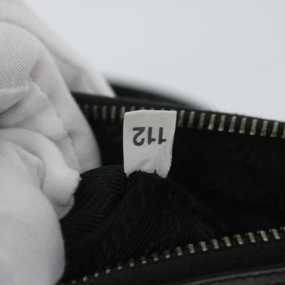 PRADA Hand Bag Leather Black Auth fm2852 - Picture 12 of 16